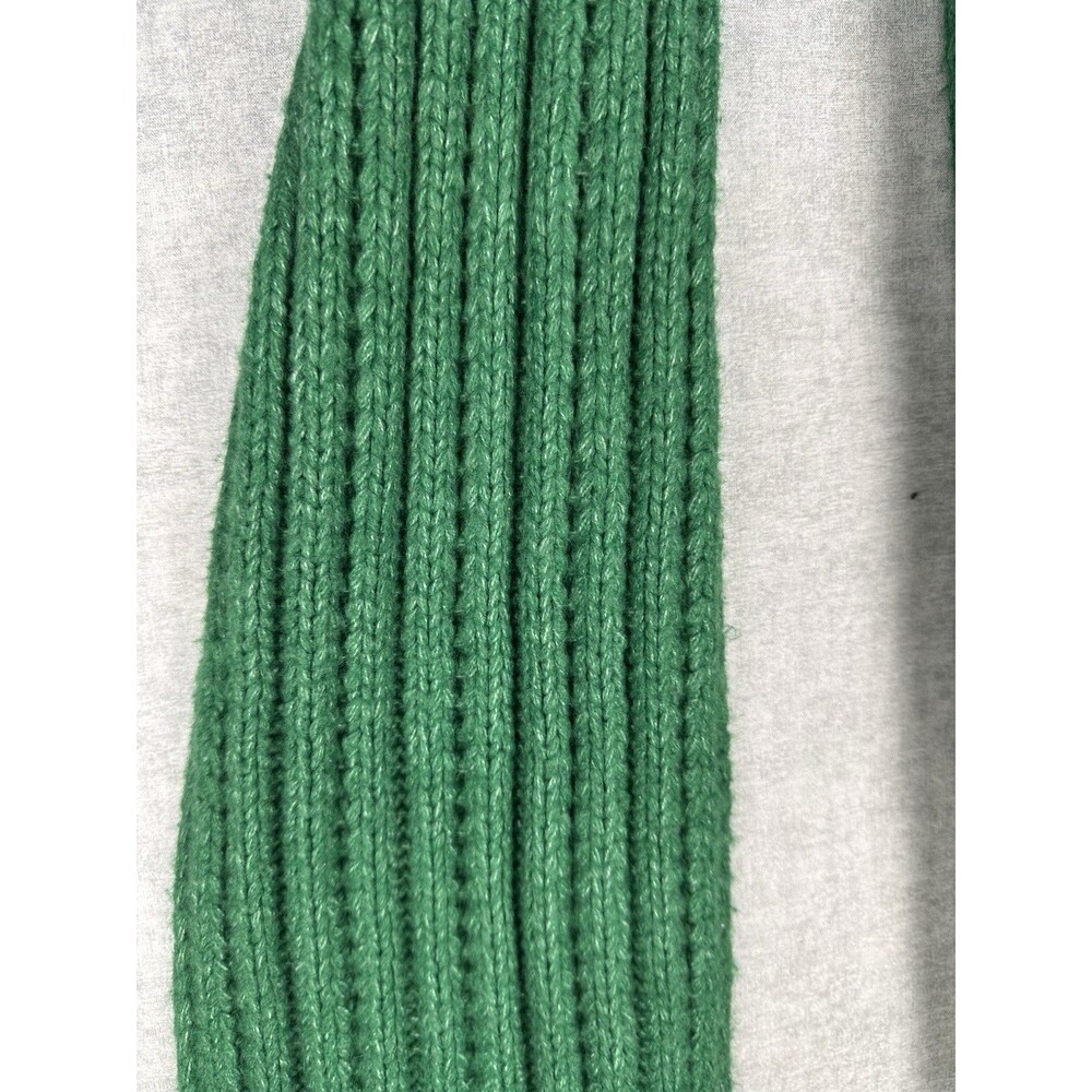 Old Navy Scarf Women OS Green Excellent Chunky Ribbed Knit - Picture 3 of 6